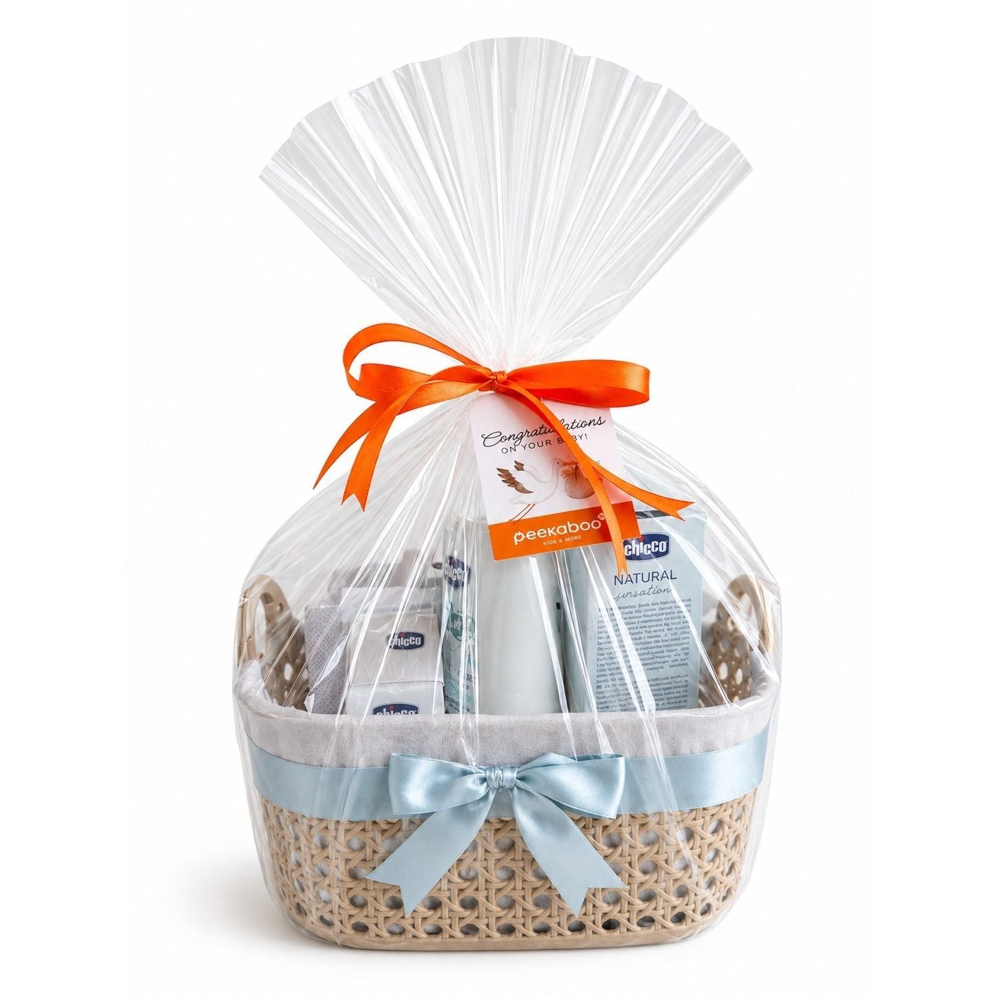 Chicco Congratulations on Your Baby Premium Gift Basket – Complete Newborn Care & Sun Protection Gift Set of 7  Age- Newborn & Above