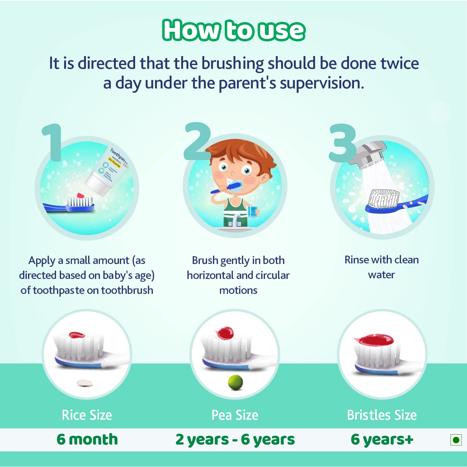 Chicco Mild Mint Toothpaste 50 ml Age- 6 Years & Above..