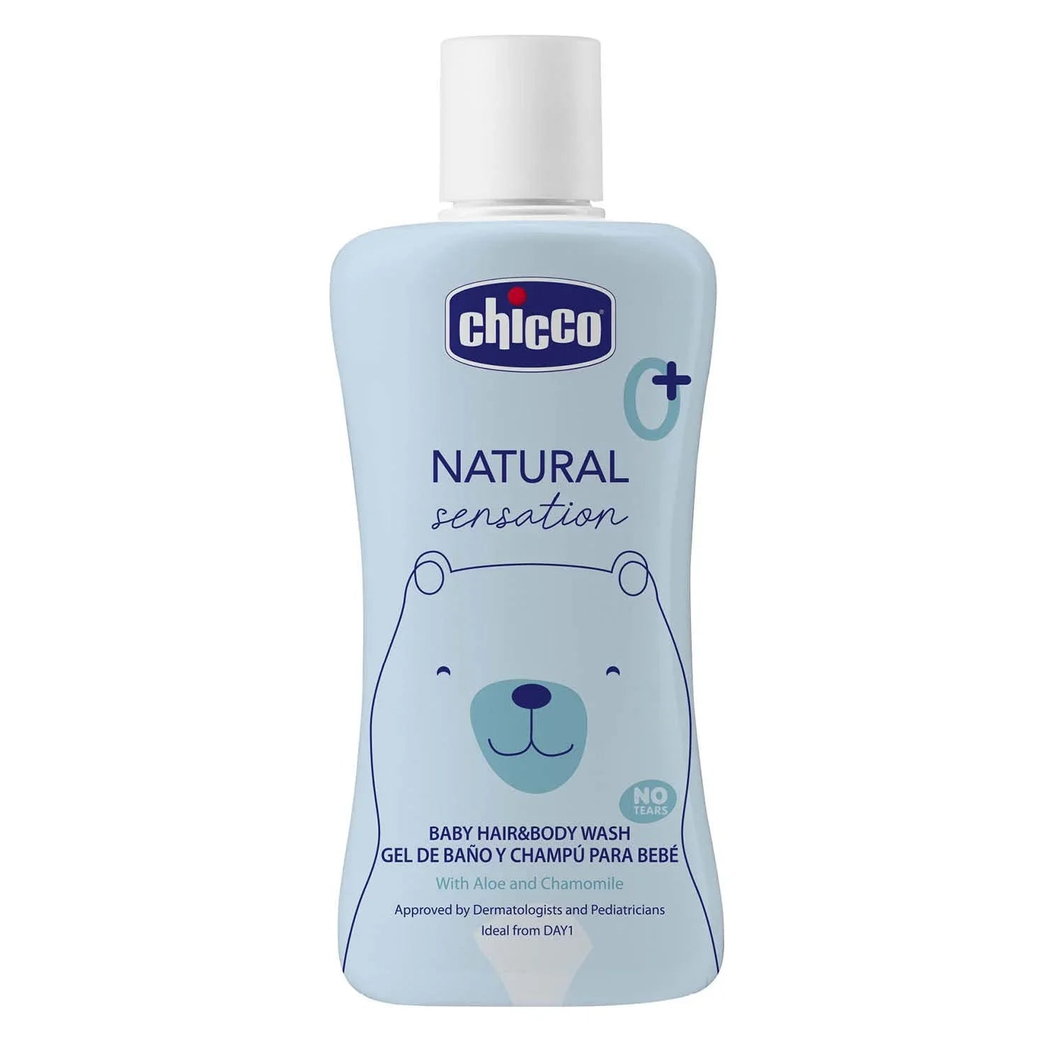 Chicco Natural Sensation Baby Hair & Body Wash No Tears 200 Ml Age- Newborn & Above