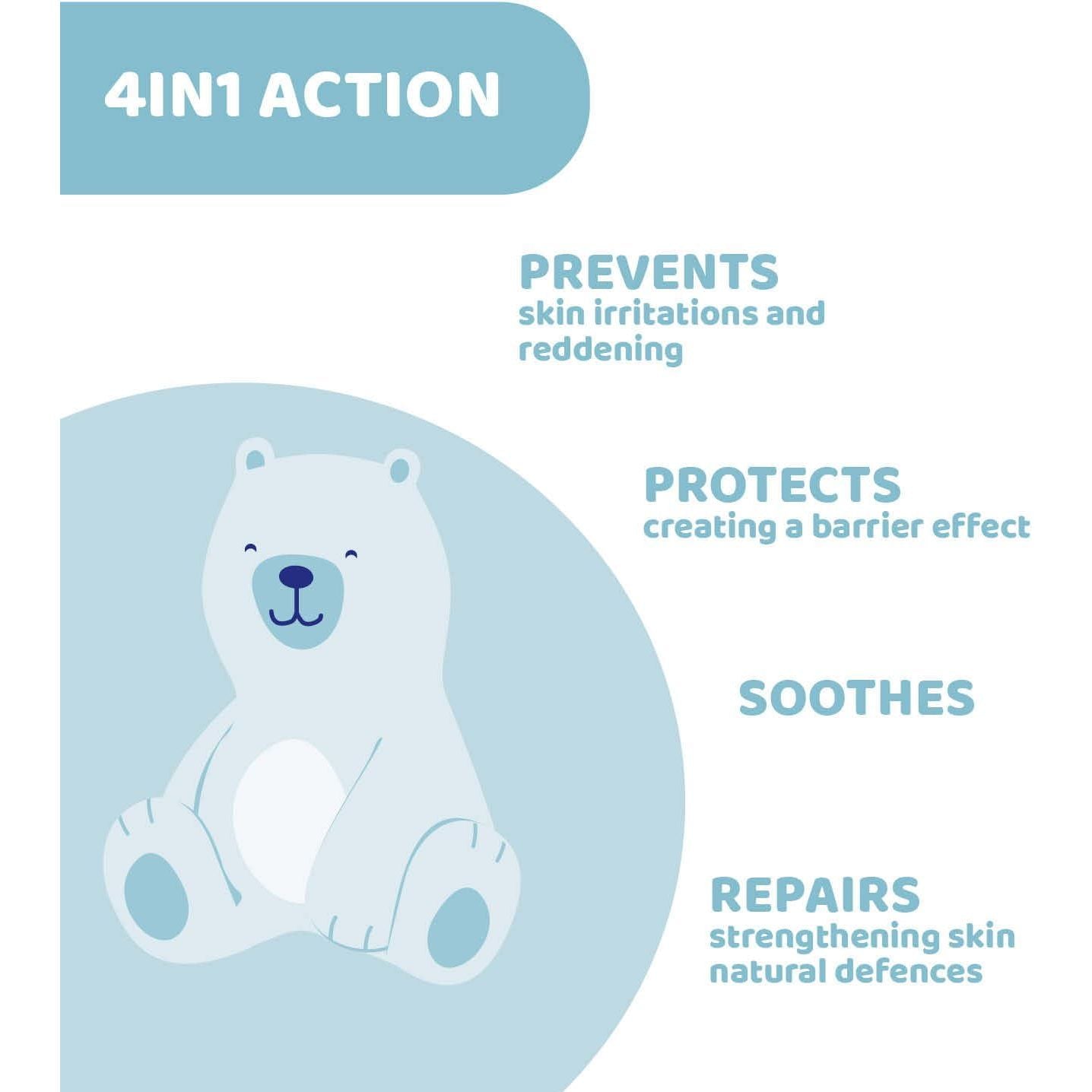 Chicco Natural Sensation Nappy Cream 4-IN 1 100ml Age- Newborn & Above