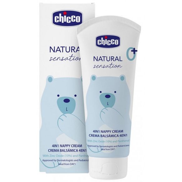 Chicco Natural Sensation Nappy Cream 4-IN 1 100ml Age- Newborn & Above