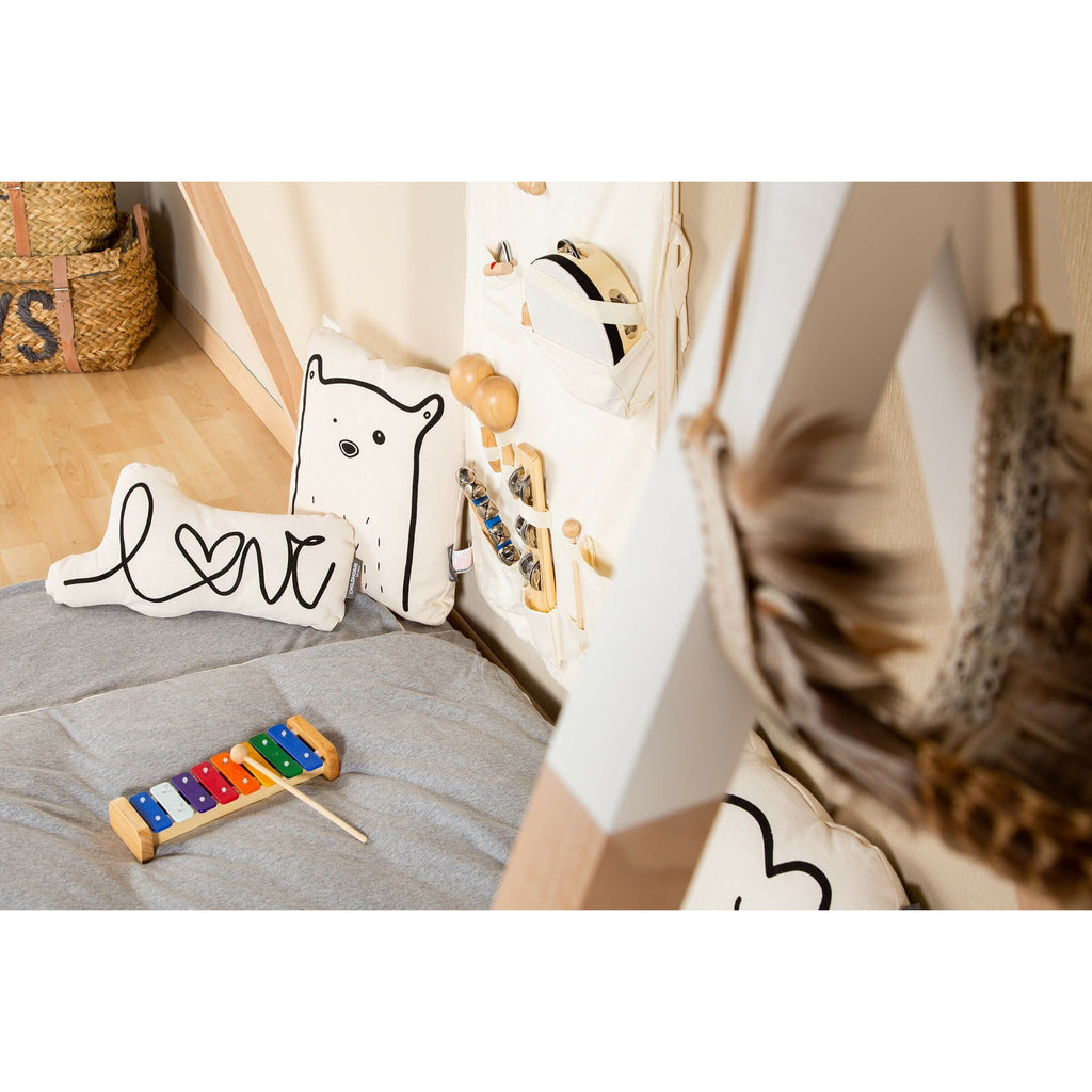 Childhome Canvas Cushion Love Letter CCCCLL Age- Newborn upto 6 Months