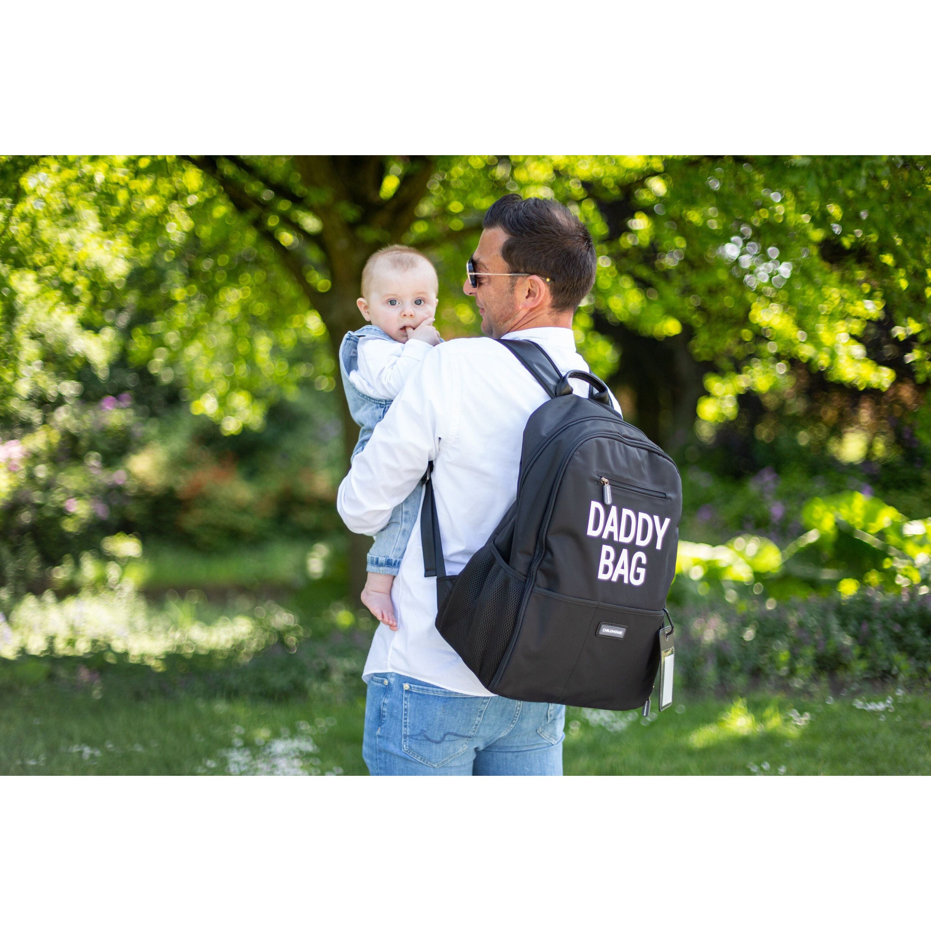 Childhome Daddy Backpack Black For Parents CWDBPBL