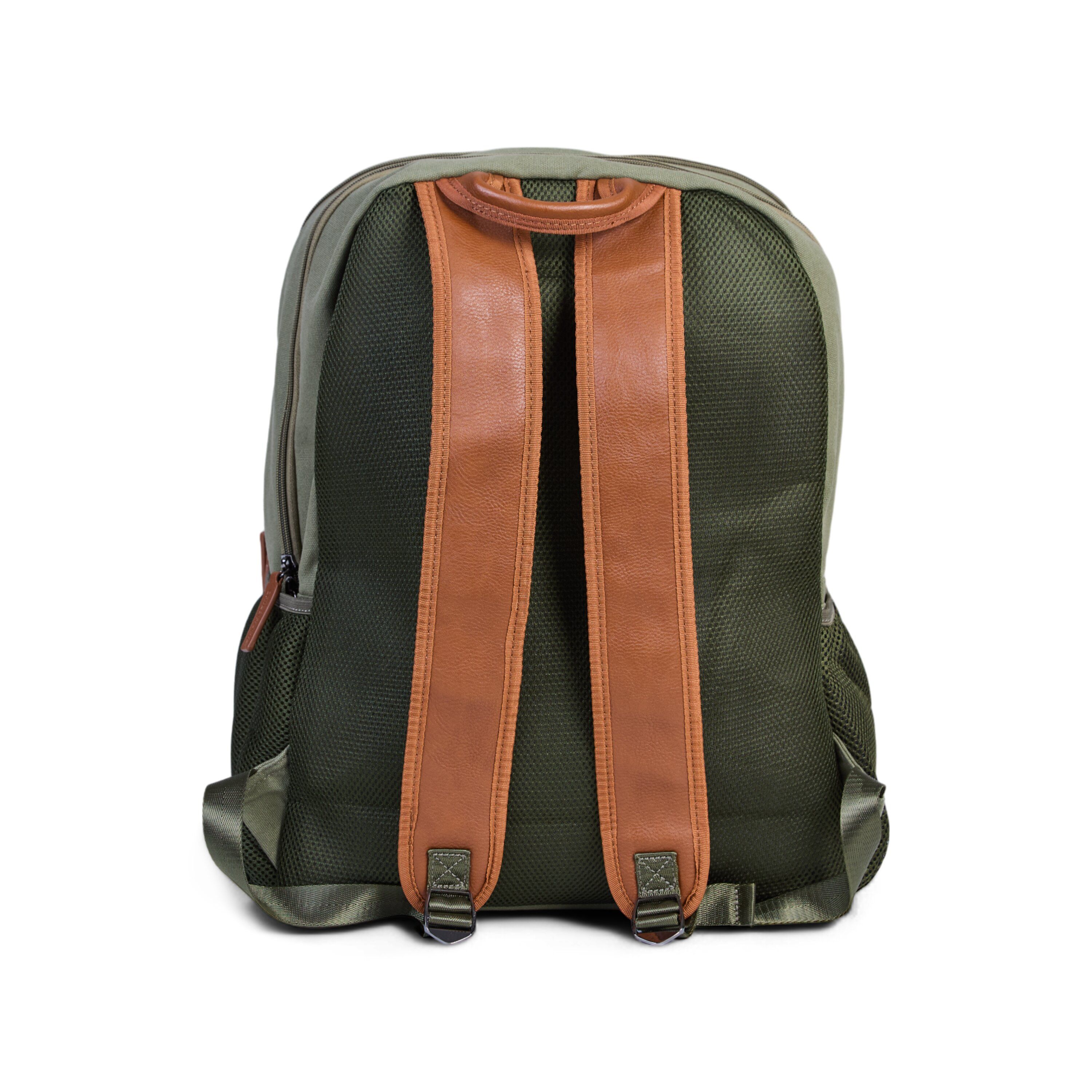 Childhome Daddy Backpack Kaki Canvas For Parents CWDBPKA