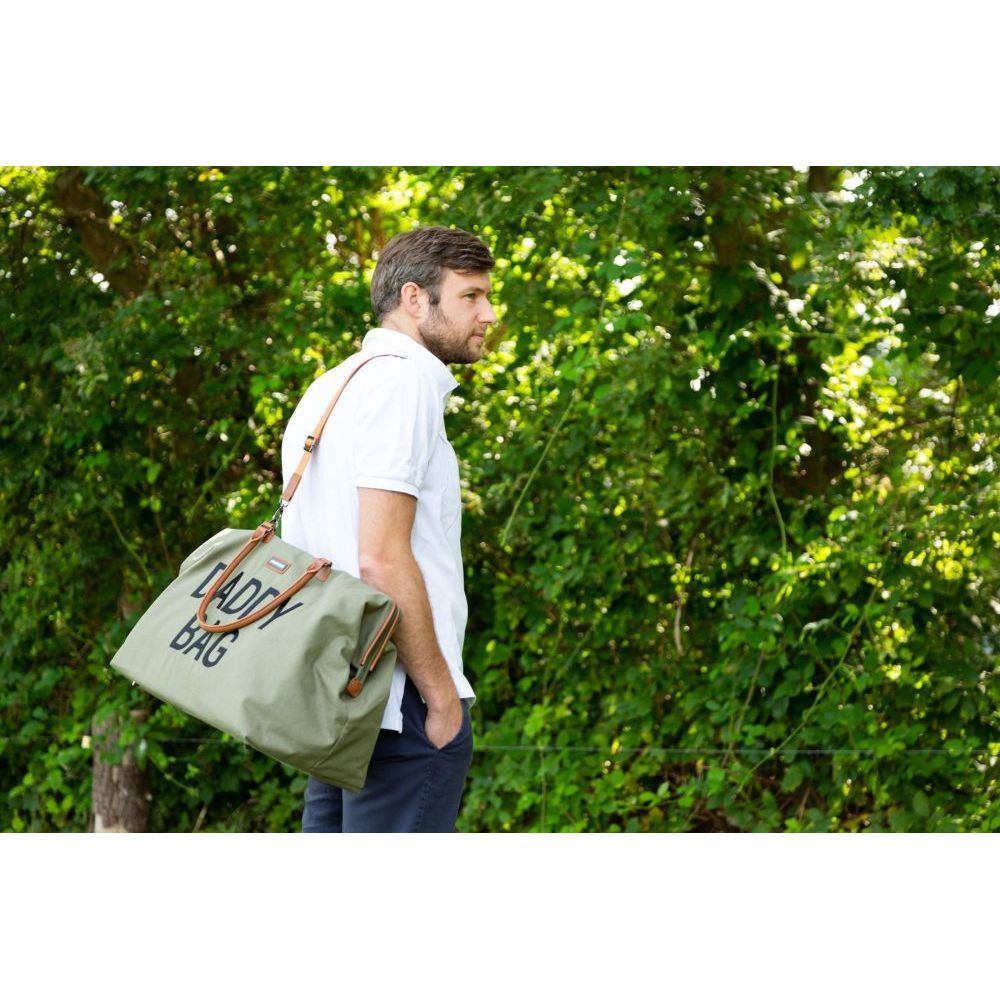 Childhome Daddy Bag Kaki Canvas For Parents CWDBBKA