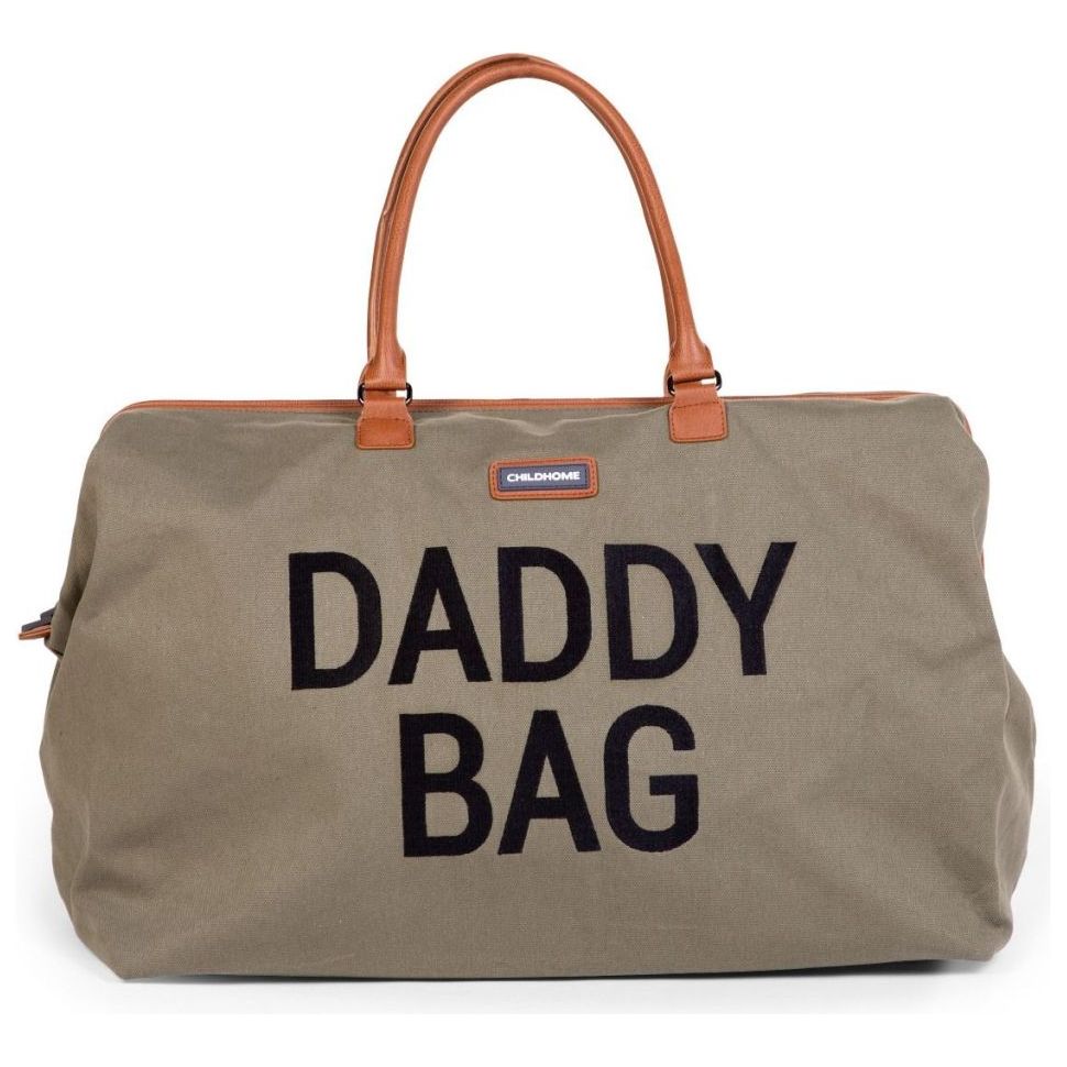 Childhome Daddy Bag Kaki Canvas For Parents CWDBBKA
