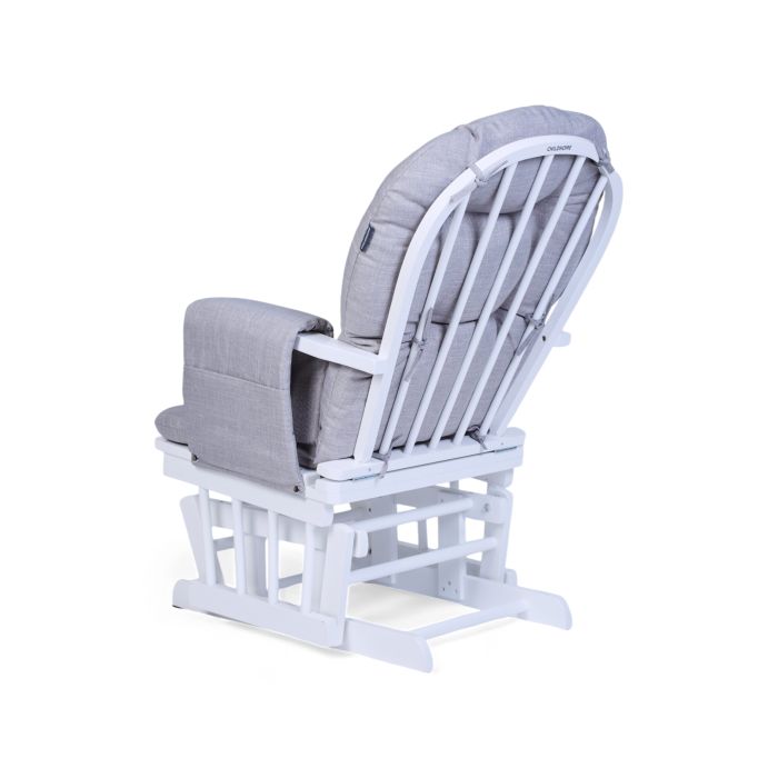 Childhome Gliding Chair With Footrest Canvas Grey For Parents CHGLCG