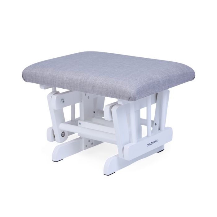 Childhome Gliding Chair With Footrest Canvas Grey For Parents CHGLCG