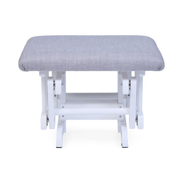 Childhome Gliding Chair With Footrest Canvas Grey For Parents CHGLCG