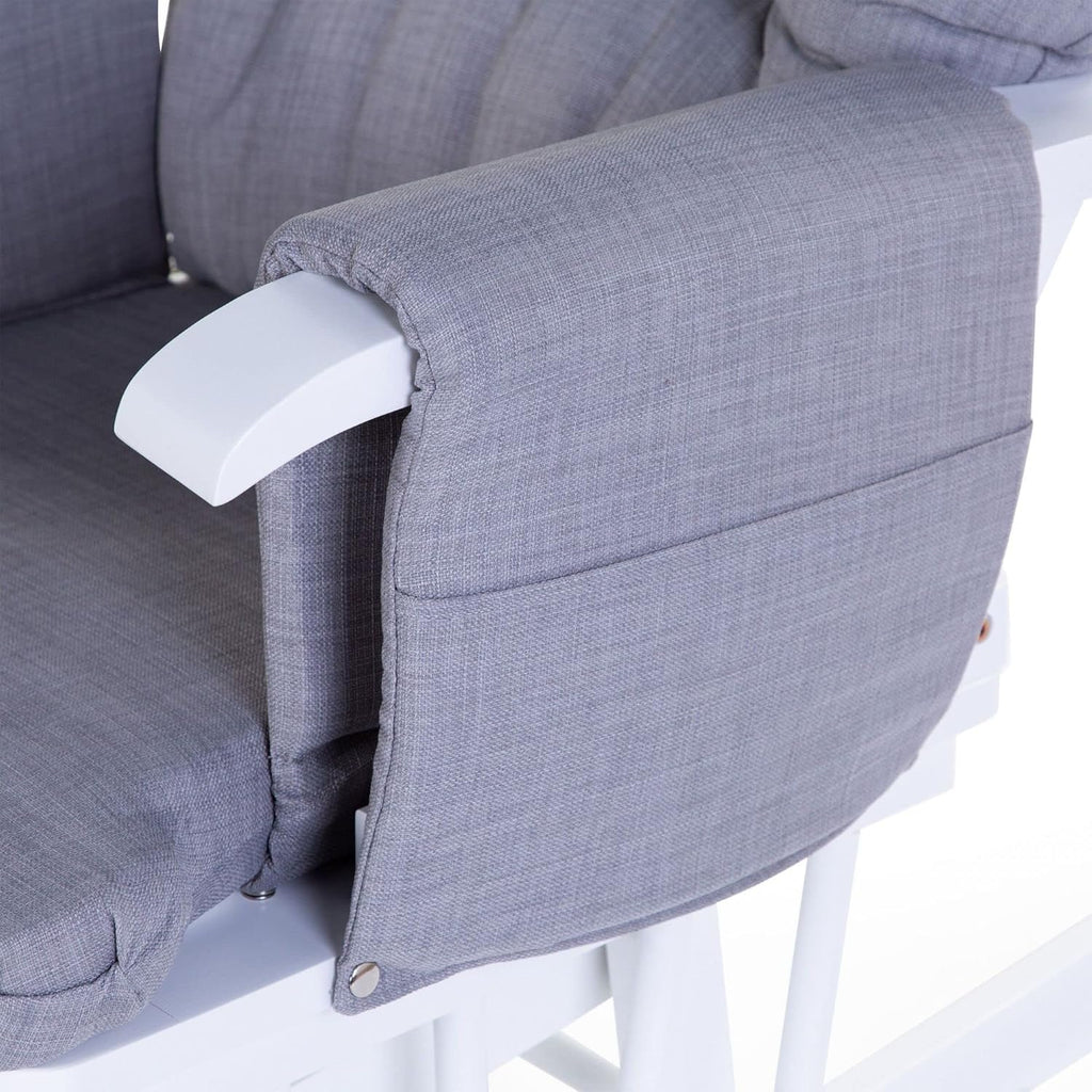 Childhome Gliding Chair With Footrest Grey GLCHRCG Age- Holds Up to 80kg