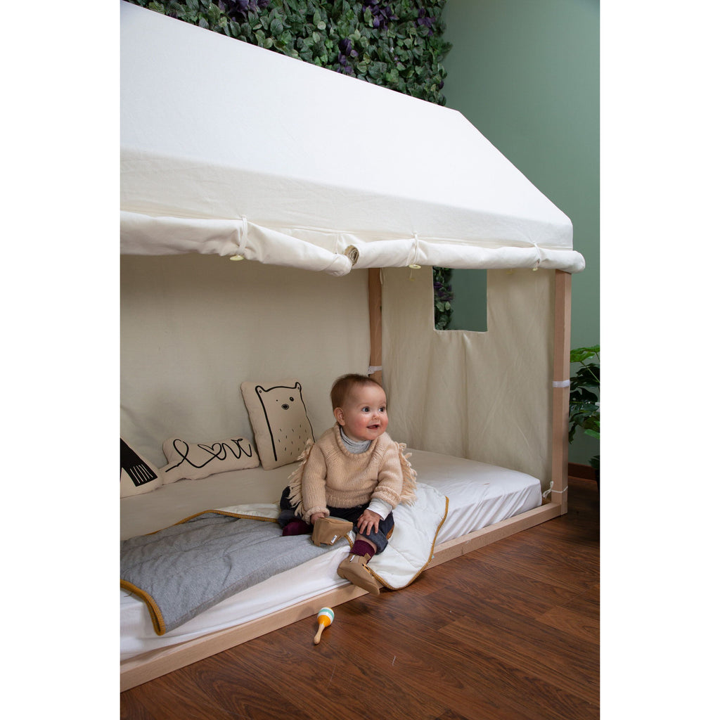 Childhome House Bed Frame Cover 90x200cm White TIPBFC90W Age- 90x200cm