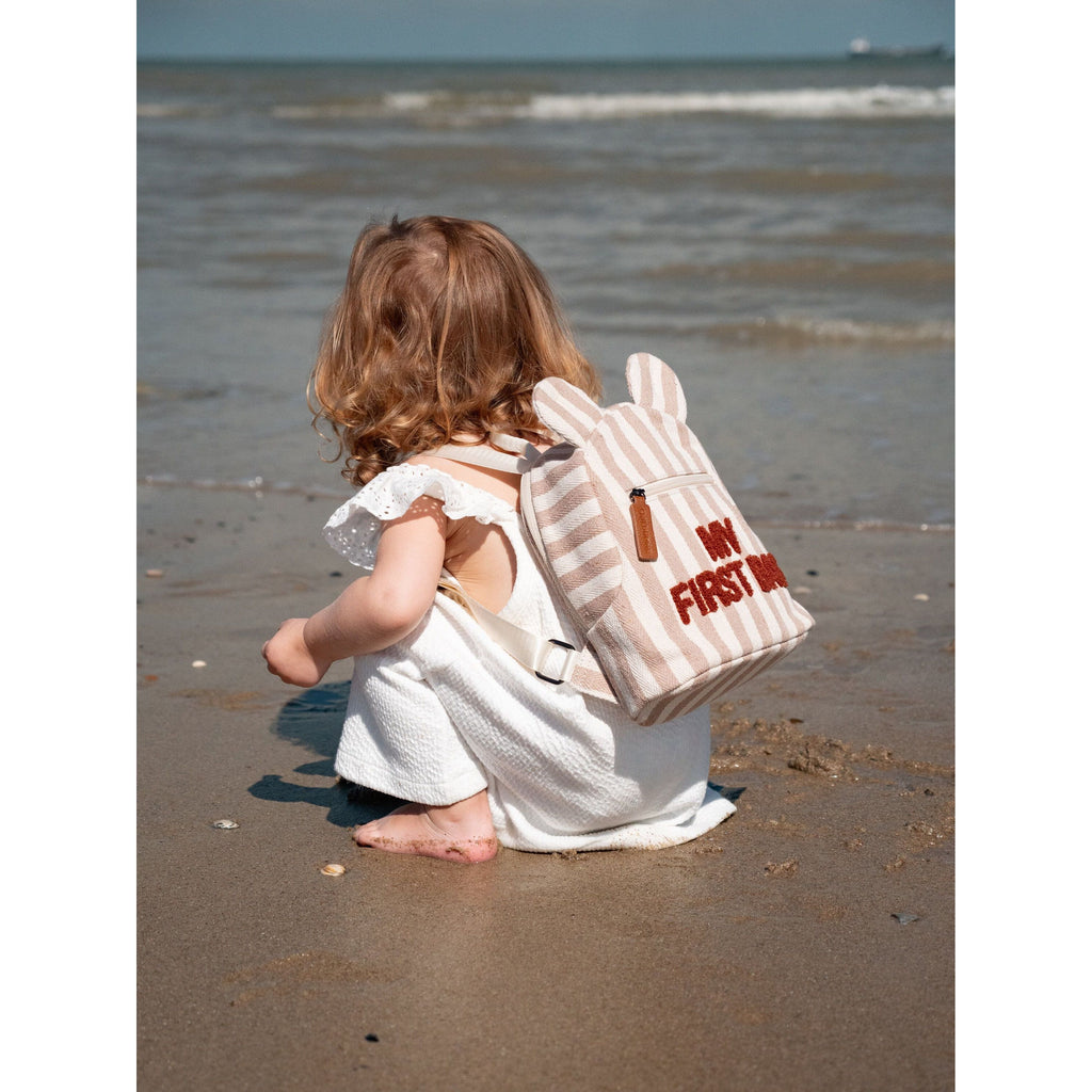 Childhome Kids My First Bag Nude Terracotta CWKIDBSTNR Age- 12 Months to 5 Years Capcity - 5 to 10 Liters