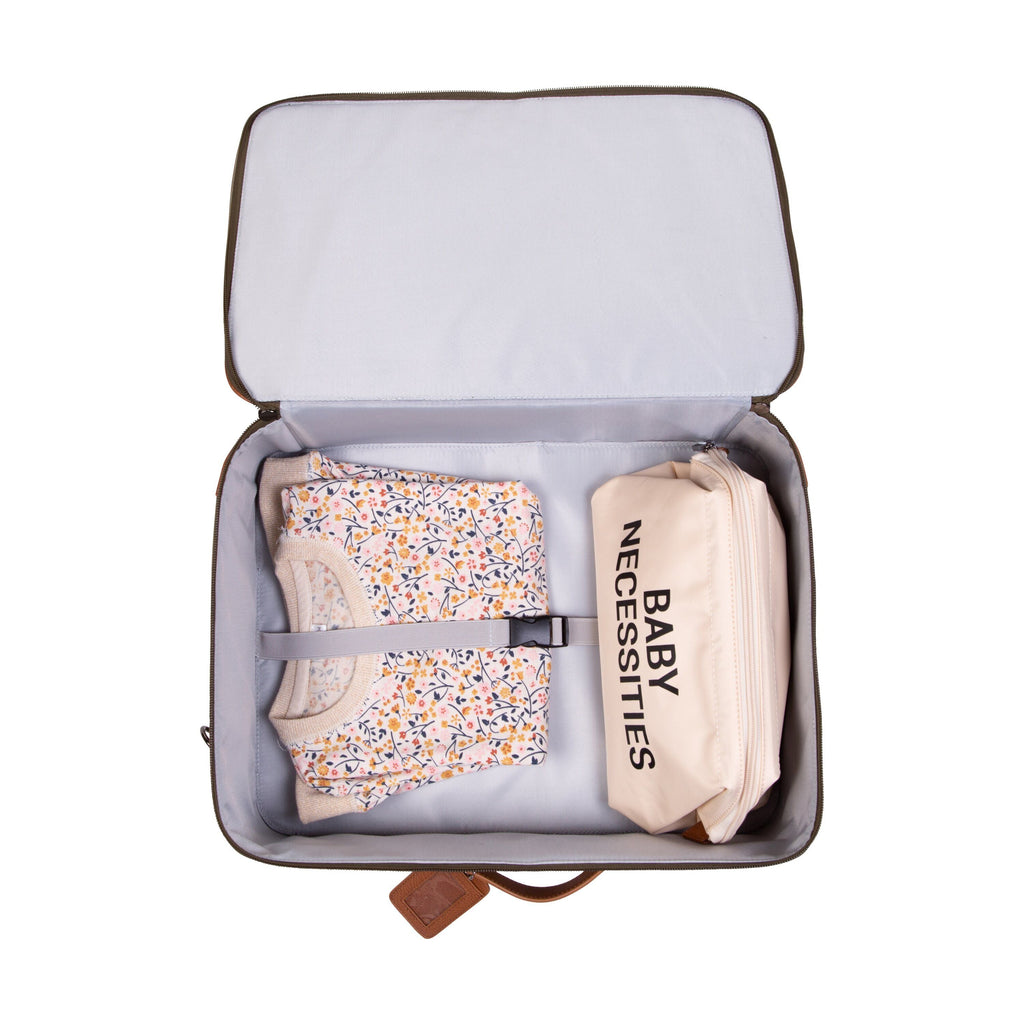 Childhome Mini Traveller Kids Suitcase Kaki Canvas CWSCKKA Age- Newborn & Above