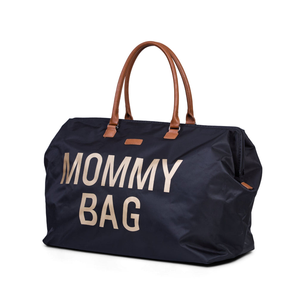Childhome Mommy Bag Big Black Gold For Parents CWMBBBLGO
