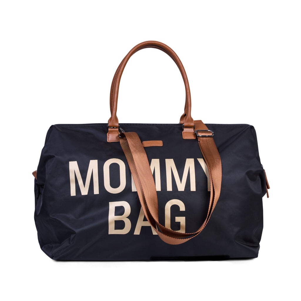 Childhome Mommy Bag Big Black Gold For Parents CWMBBBLGO