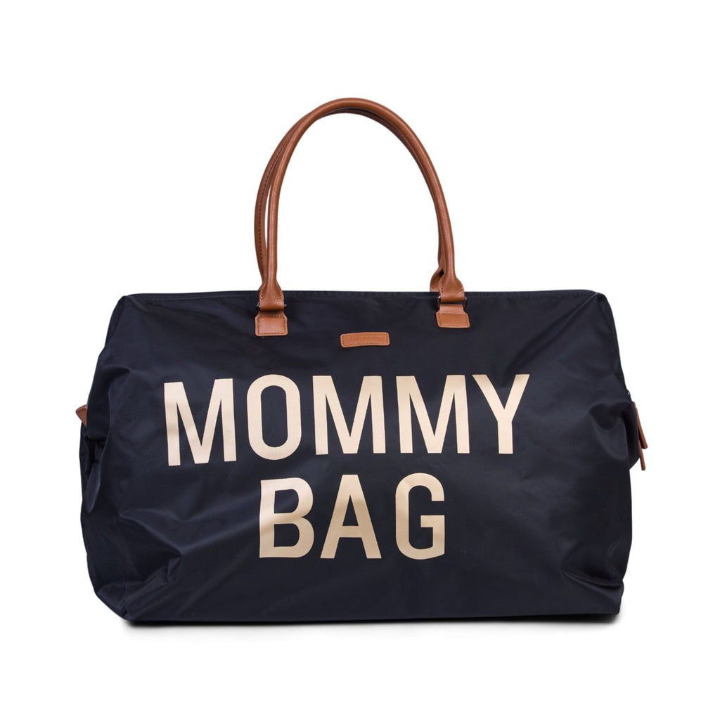 Childhome Mommy Bag Big Black Gold For Parents CWMBBBLGO