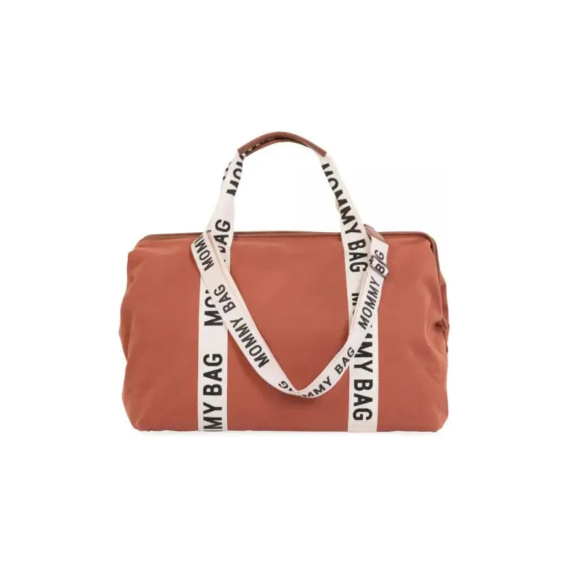 Childhome Mommy Bag Signature CanvasTerracotta For Parents CWMBBSCRU