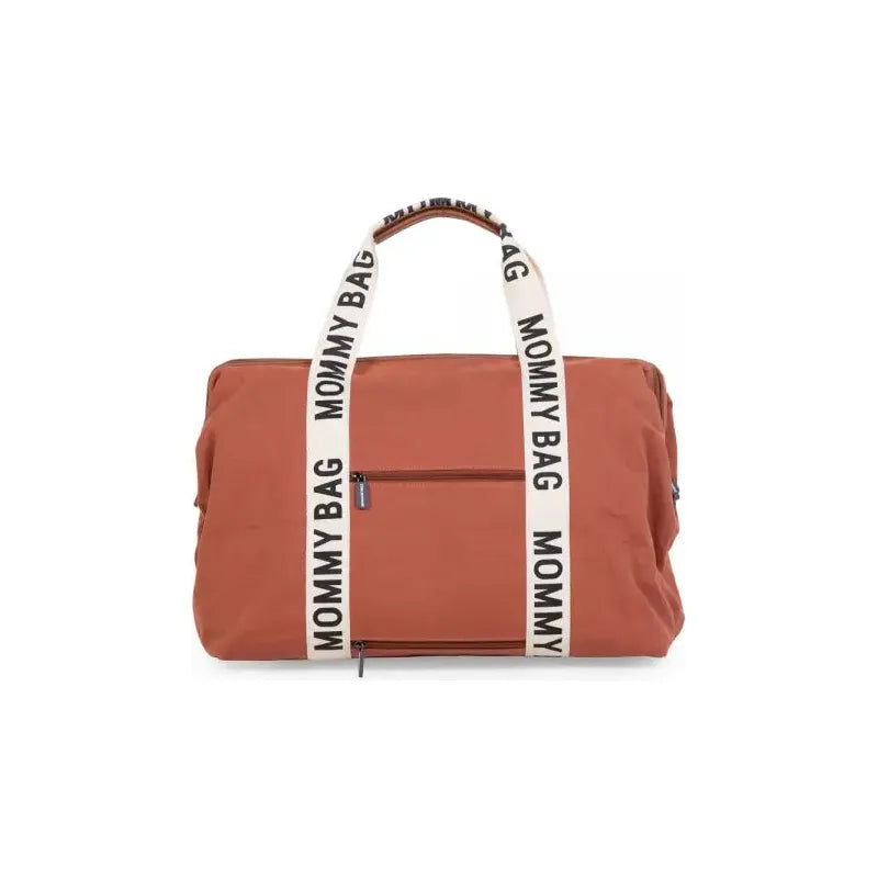 Childhome Mommy Bag Signature CanvasTerracotta For Parents CWMBBSCRU