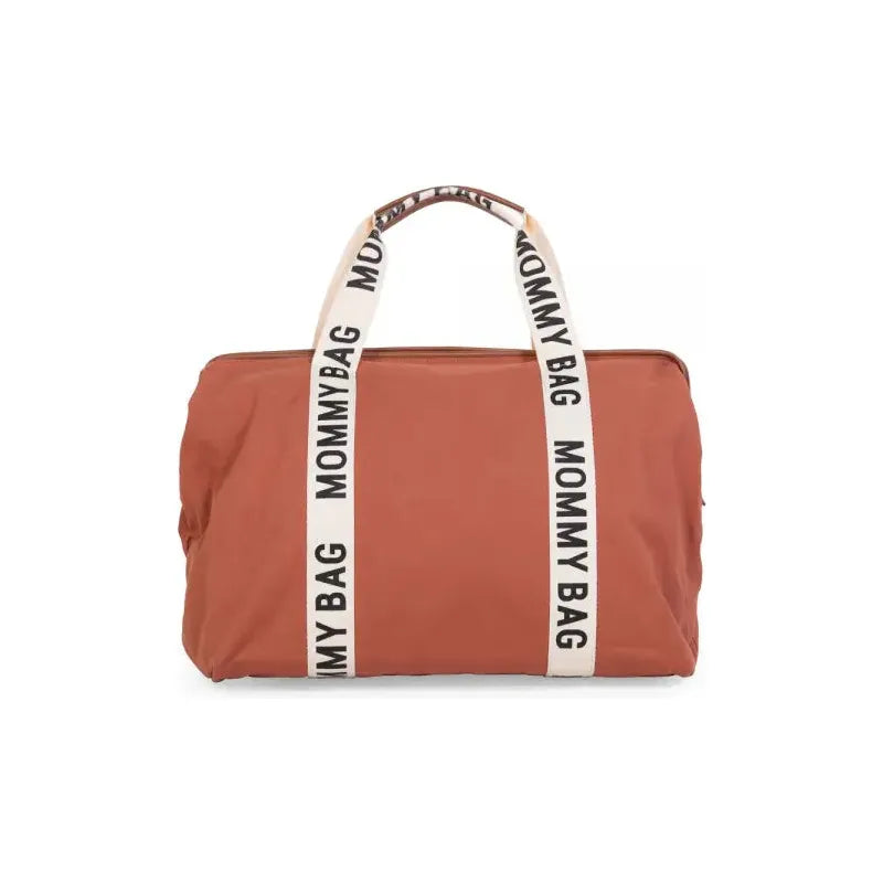 Childhome Mommy Bag Signature CanvasTerracotta For Parents CWMBBSCRU