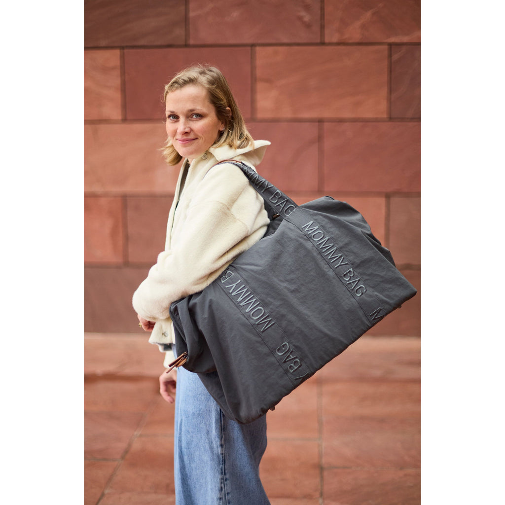 Childhome Mommy Bag Signature Urban Dark Grey For Parents CWMBBSUDG