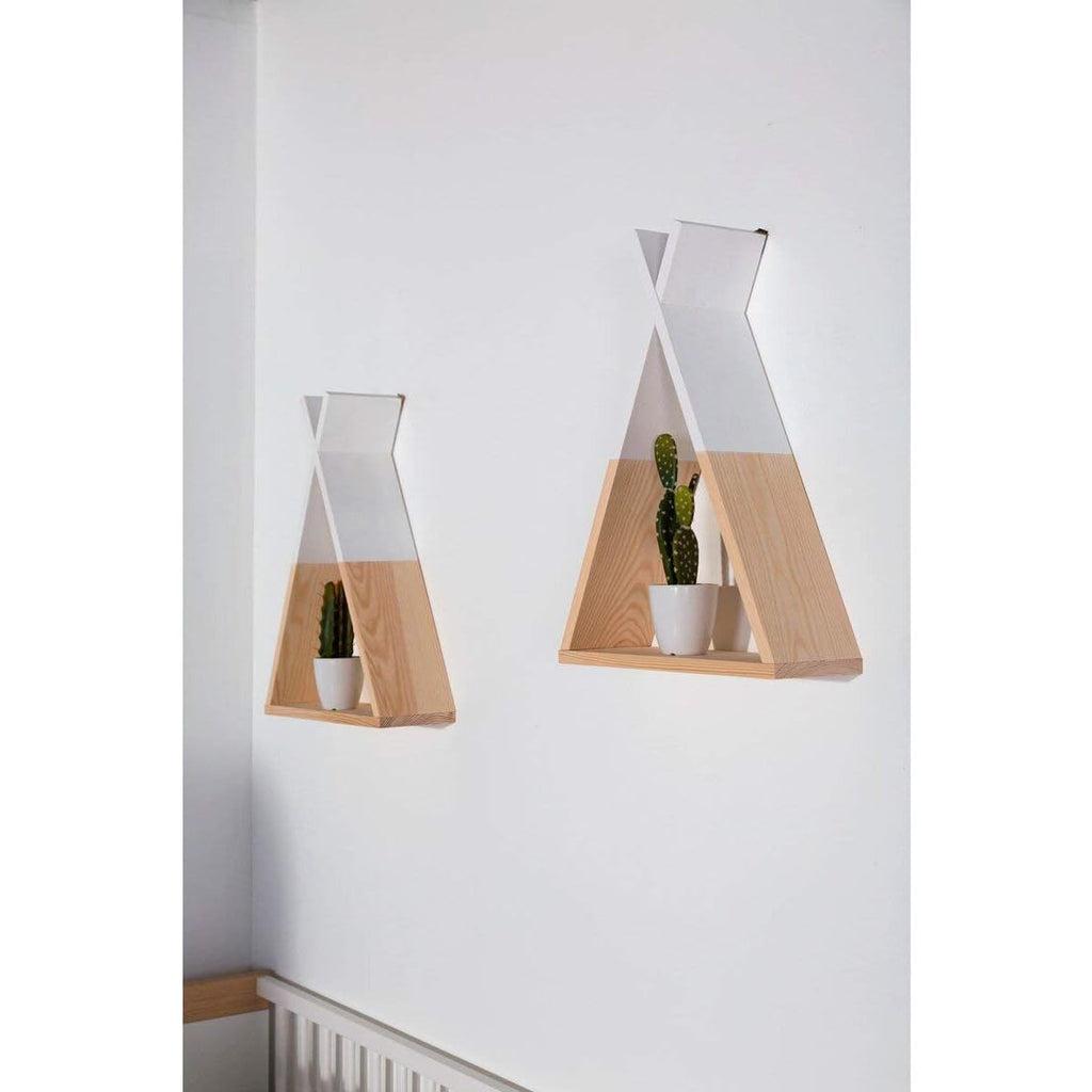Childhome Wall Shelf Tipi Natural White WSTIPI Age- 2 Years & Above