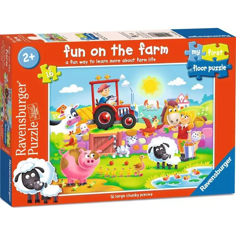 Ravensburger Fun On The Farm 16 Pieces Jigsaw Puzzle 12004066 Age- 2 Years & Above