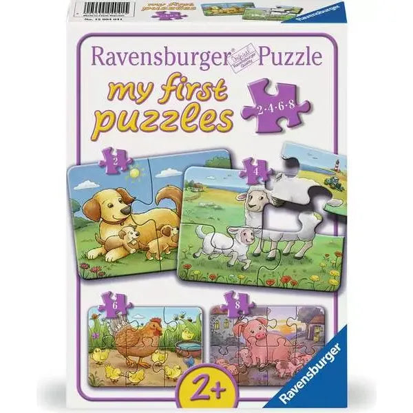 Ravensburger My First Puzzle -Animal Families- 2/4/6/8 Piece 12004041 Age- 2 Years & Above