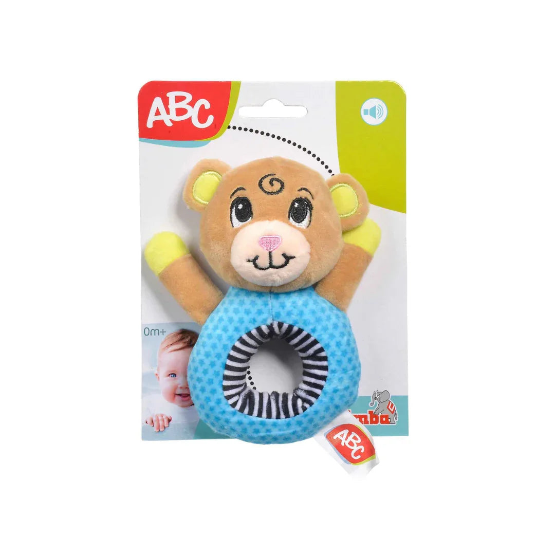 Simba Abc Plush Rattle, 2 Assortment Multicolor Age-3 Years & Above