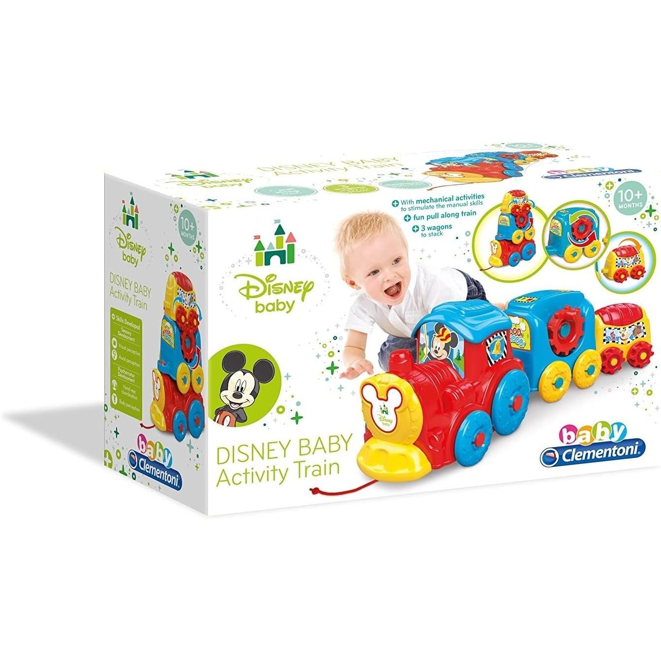Clementoni Disney Baby Pull Along Activity Train CL17168 Age- 10 Months & Above