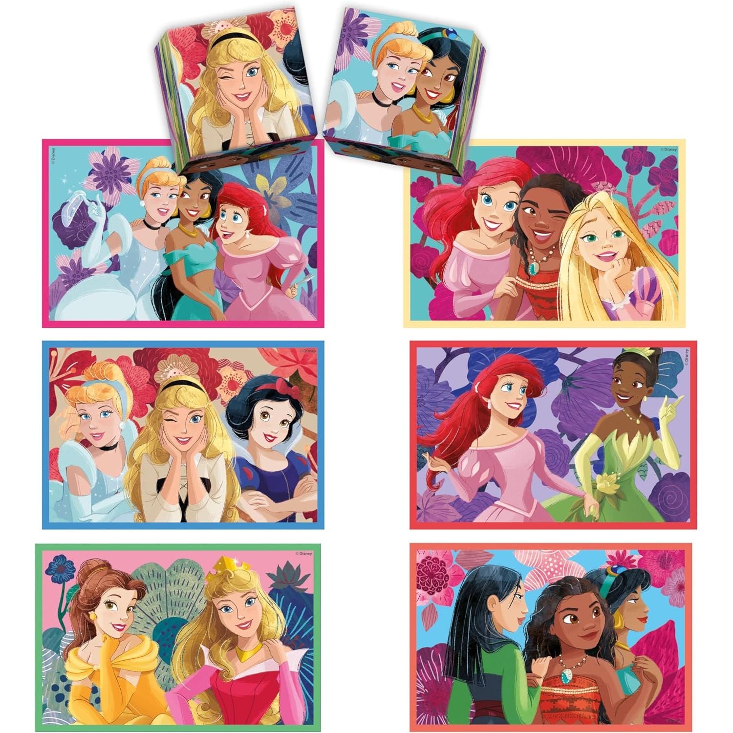 Clementoni Edukit Disney Princess 4-In-1 Jigsaw Puzzle 30 & 48-Piece Puzzles CL18297 Age- 3 Years & Above