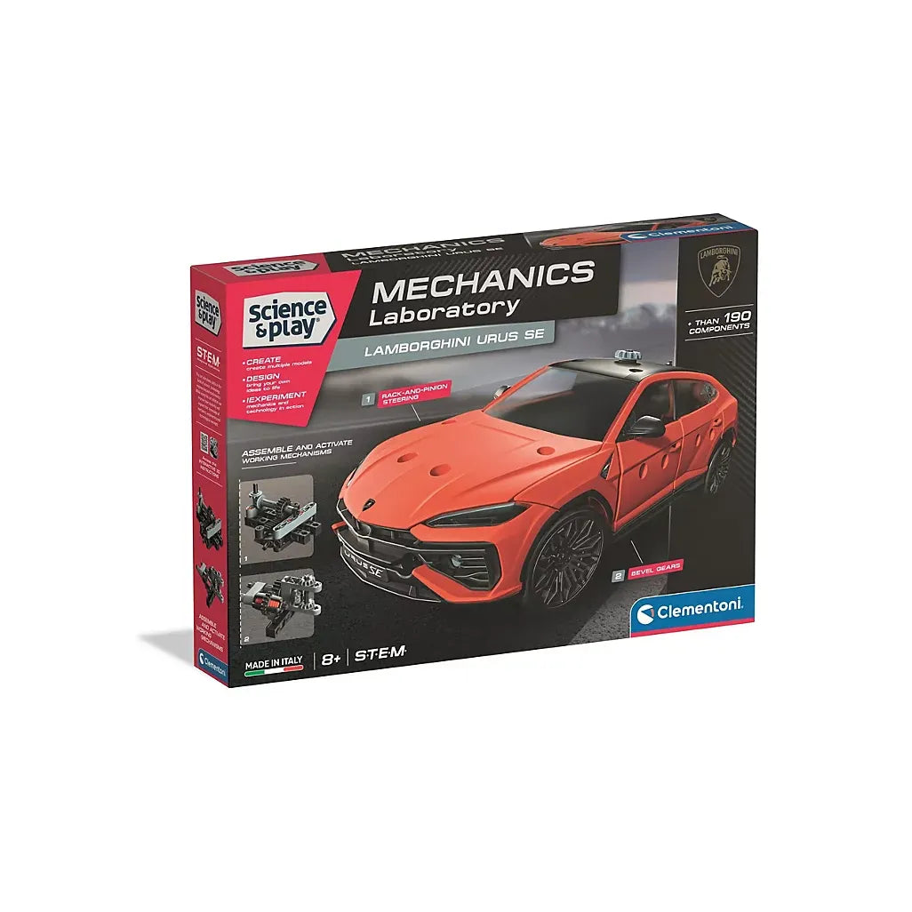Clementoni Lamborghini Urus (Usa) Mechanics Laboratory Stem Construction Kit CL75129 Age- 8 Years & Above