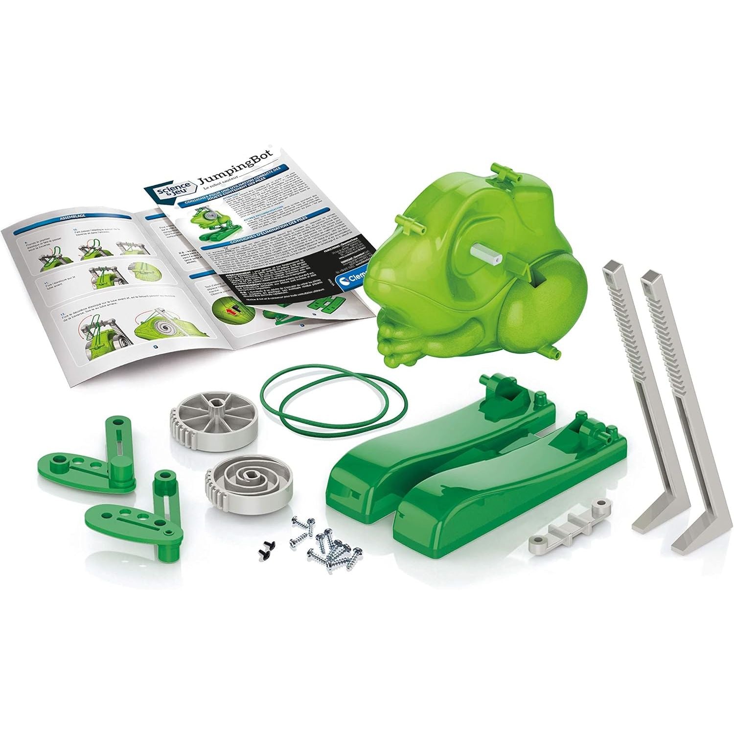 Clementoni Mechanics Lab : Jumping Frog Bot Stem Toy CL17372 Age- 13 Years & Above