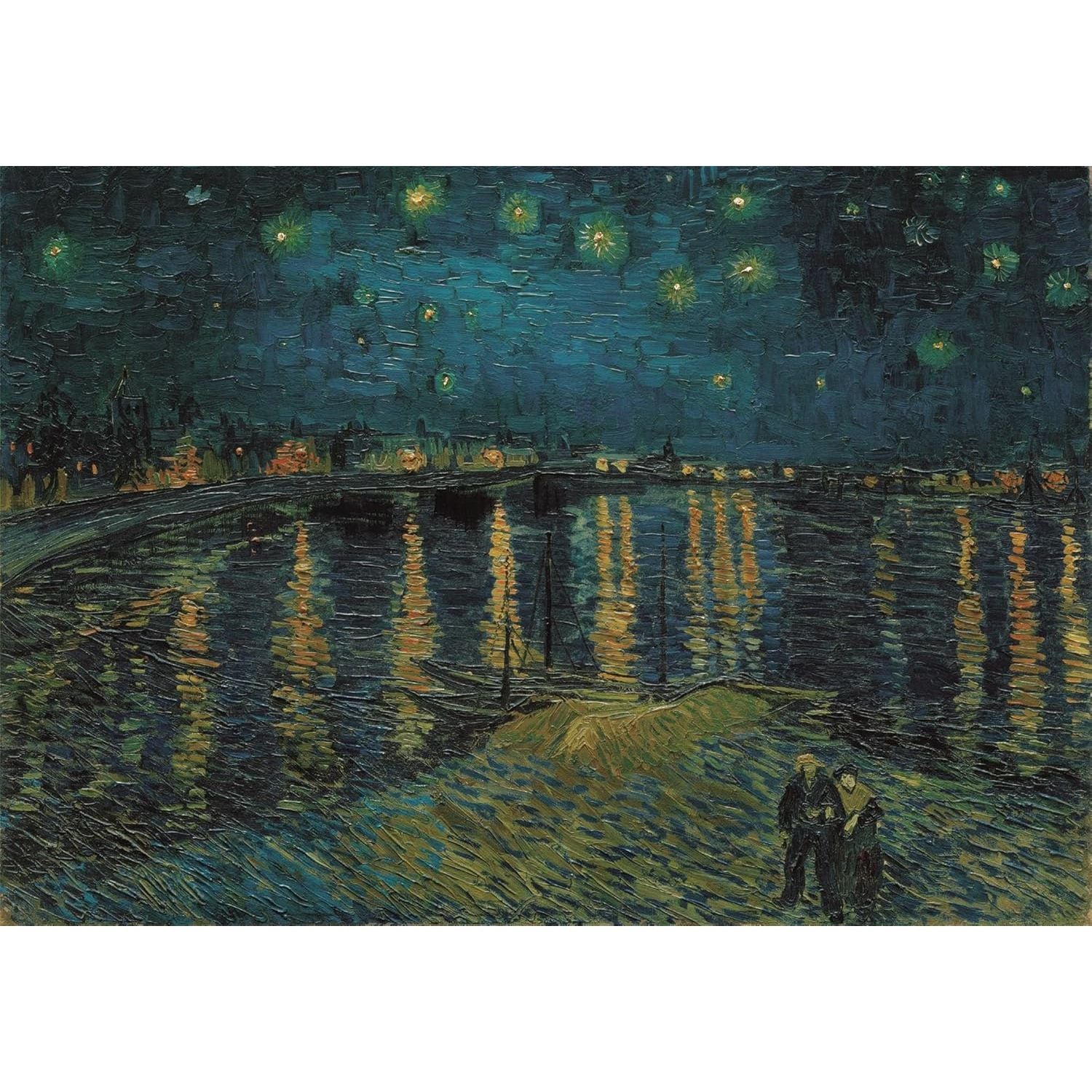 Clementoni Museum Collection Van Gogh: Starry Night Over The Rhine 1000 Pieces (70 X 50 Cm) Kids Jigsaw Puzzle CL39789 Age- 9 Years & Above