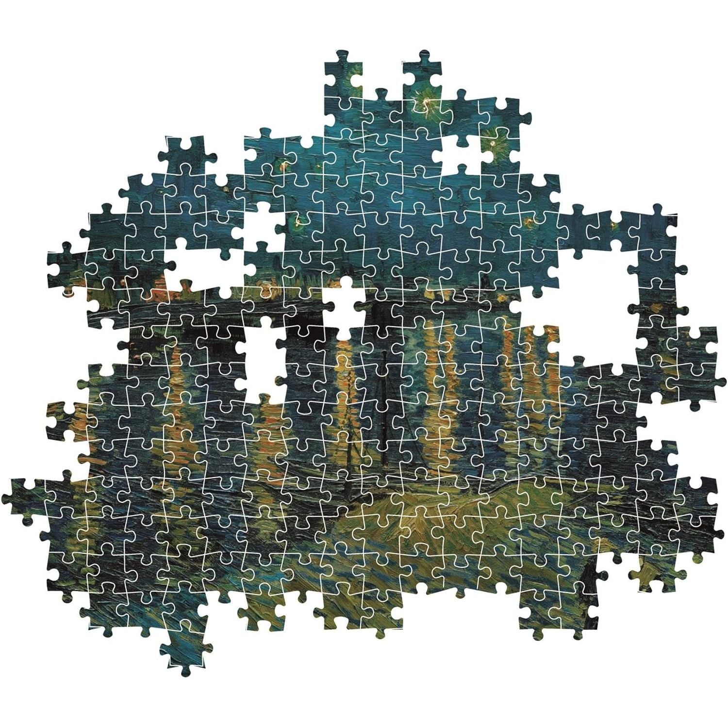 Clementoni Museum Collection Van Gogh: Starry Night Over The Rhine 1000 Pieces (70 X 50 Cm) Kids Jigsaw Puzzle CL39789 Age- 9 Years & Above