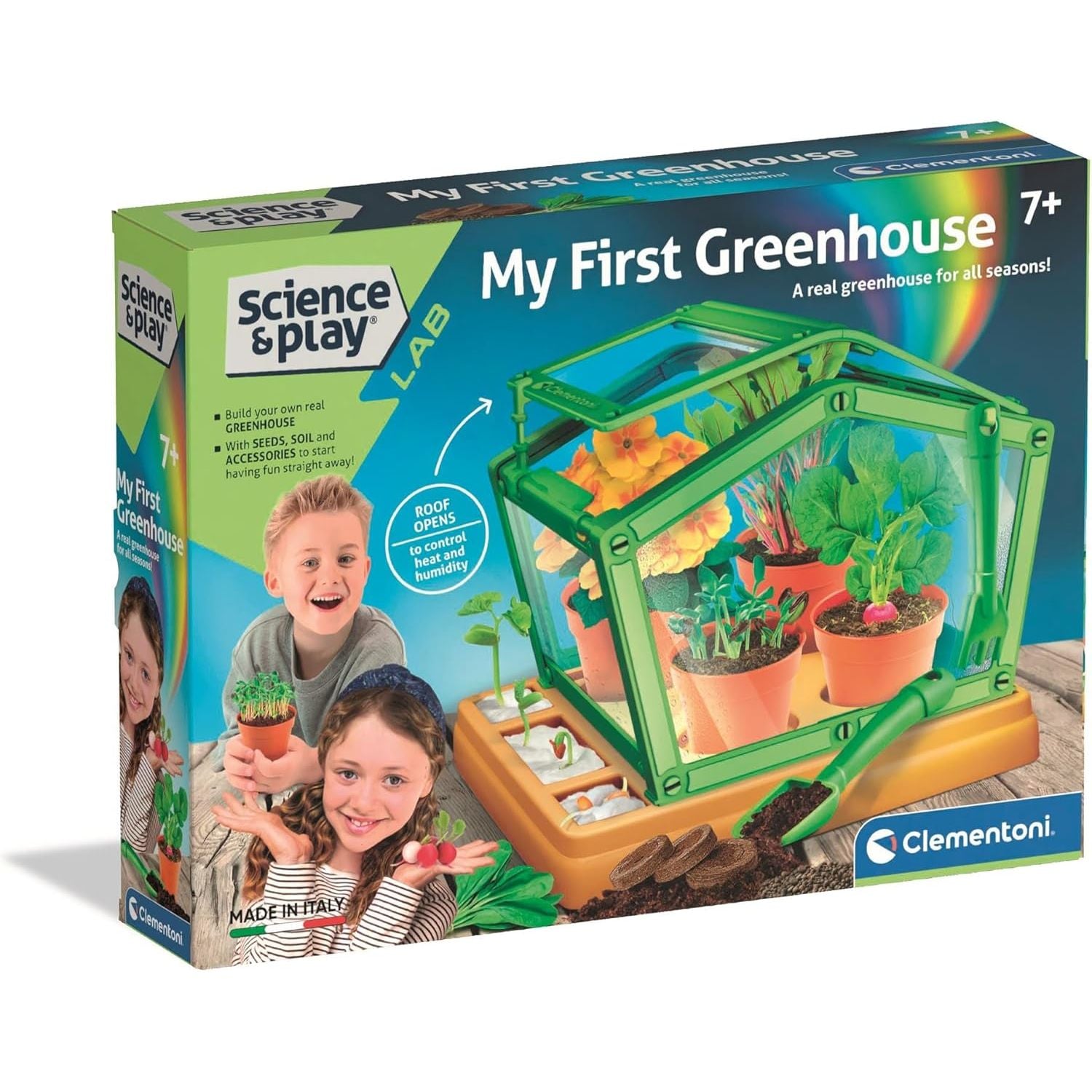 Clementoni My First Greenhouse - Science & Play Lab For Kids CL75127 Age- 7 Years & Above