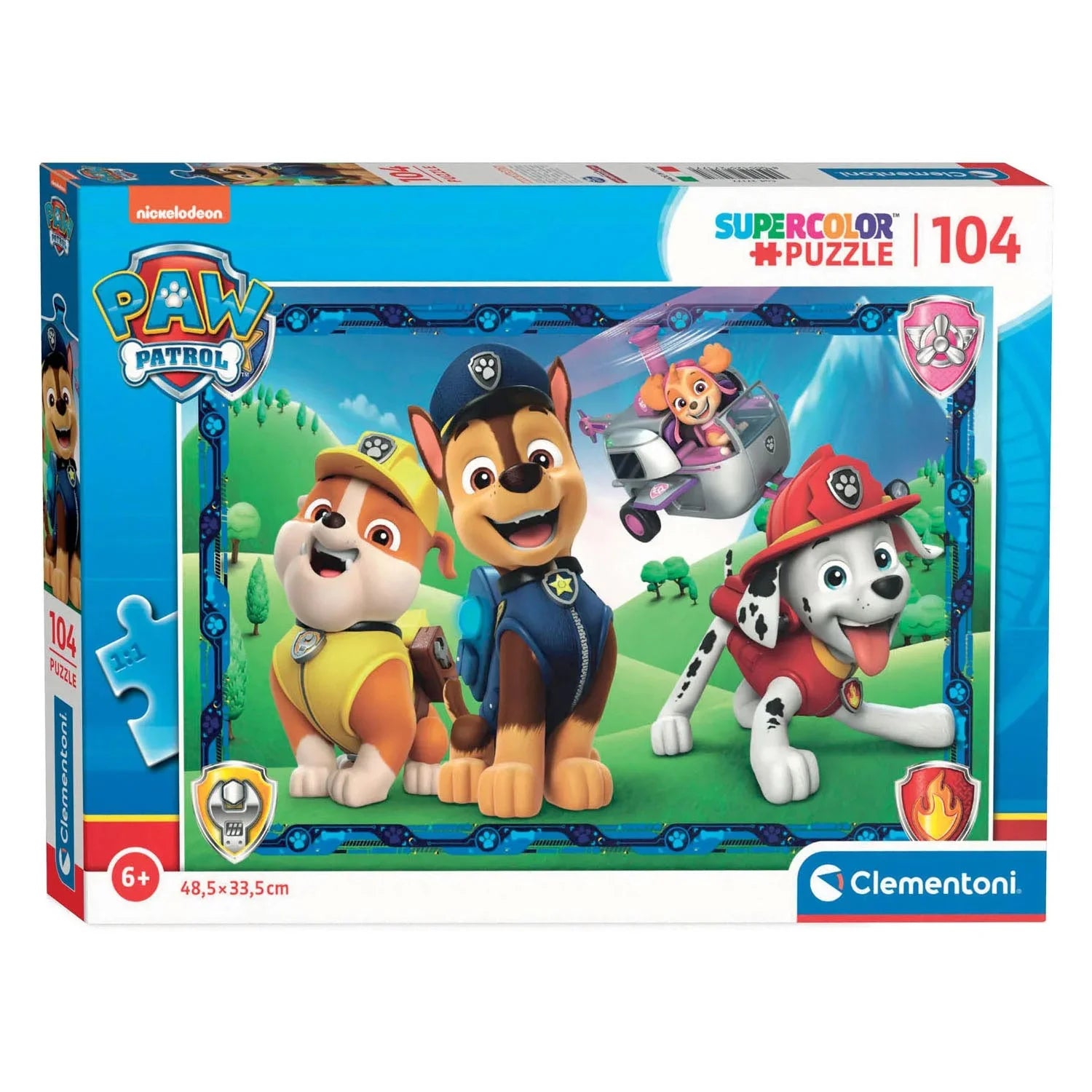 Clementoni Paw Patrol 1 2023 104 Pieces Super Color Jigsaw Puzzle Age-5 ...