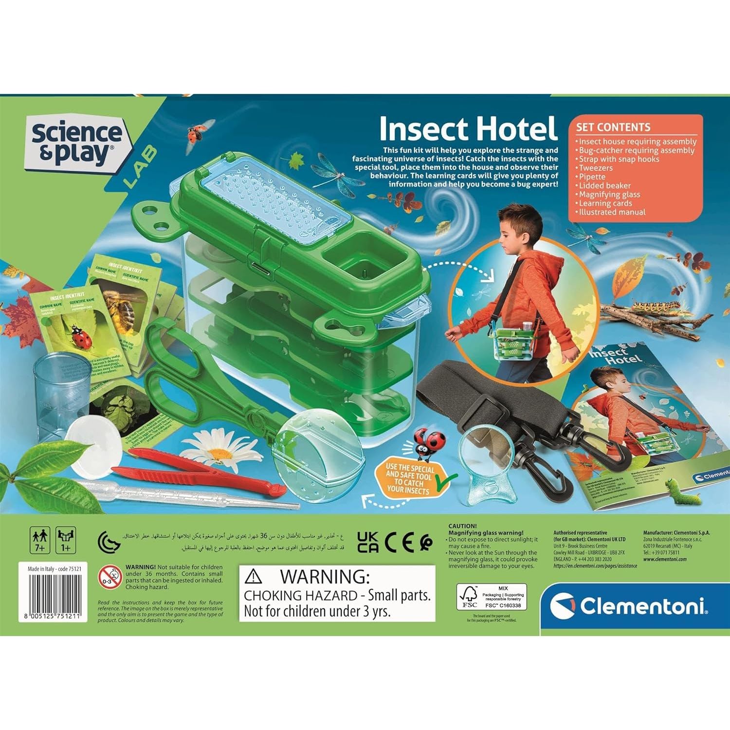 Clementoni Science & Play Insect Hotel Kit CL75121 Age- 7 Years & Above