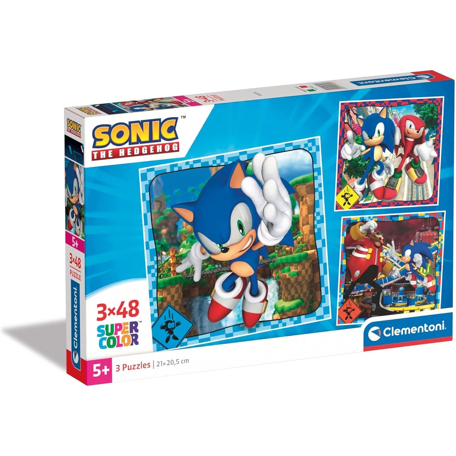 Clementoni Sonic Kids Puzzle 3 X 48 Pieces Age- 3 Years & Above