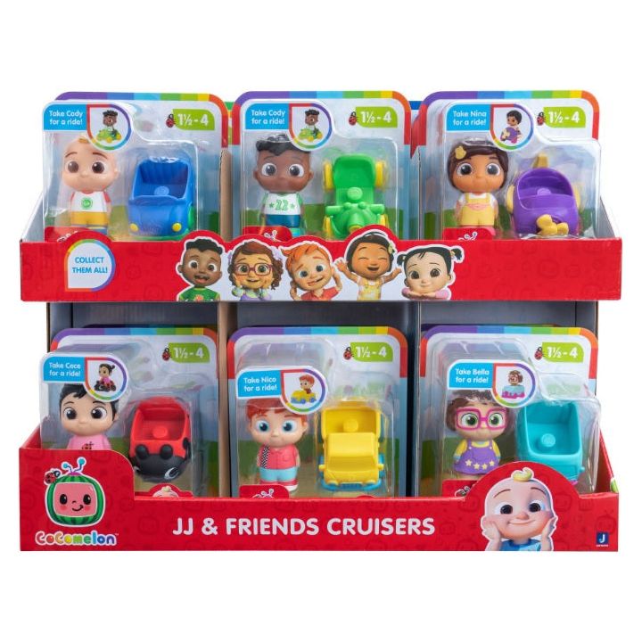 Cocomelon JJ & Friends Cruisers Figure Assorted Multicolor Age- 12 Months & Above