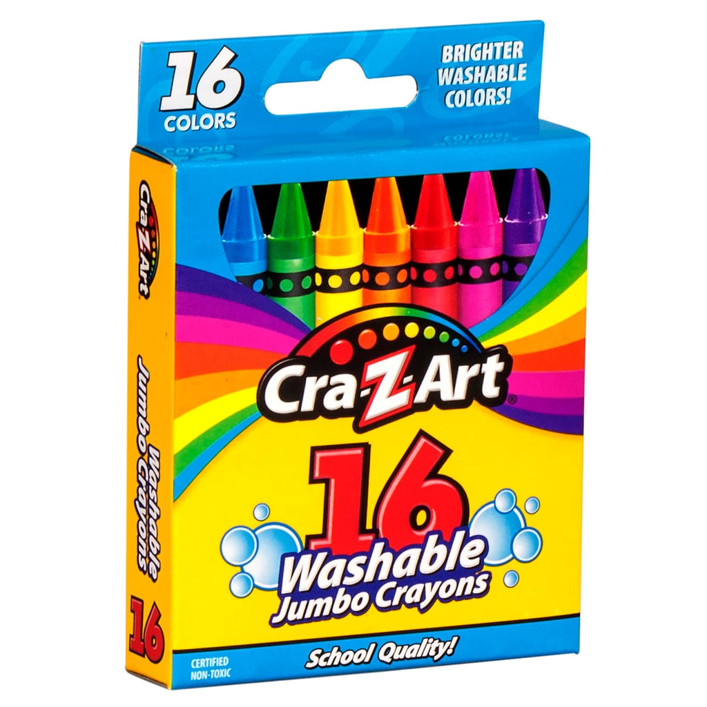 Cra-Z-Art 16 Jumbo Washable Crayons Multicolor Age- 3 Years & Above