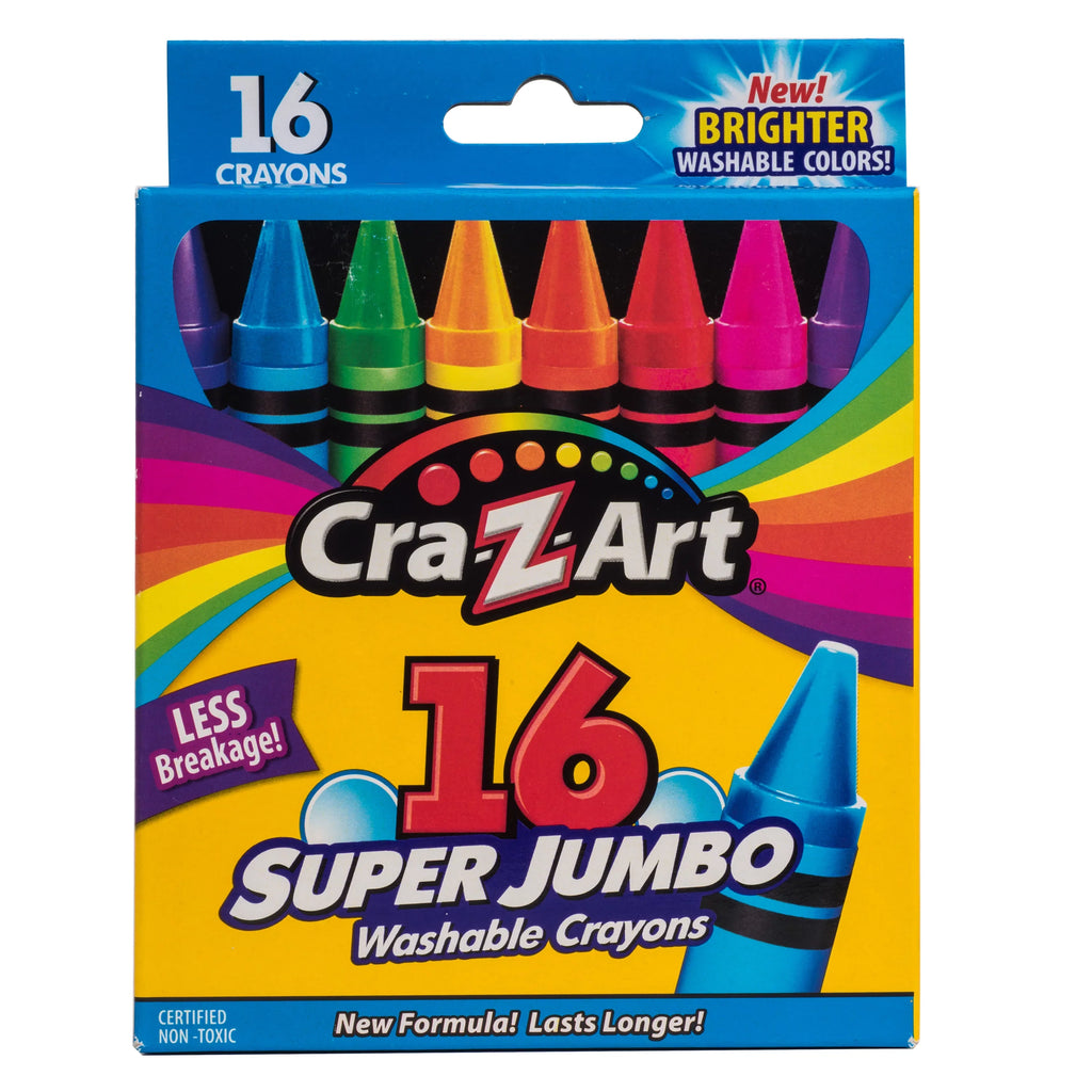 Cra-Z-Art 16 Super Jumbo Washable Crayons Multicolor Age- 3 Years & Above