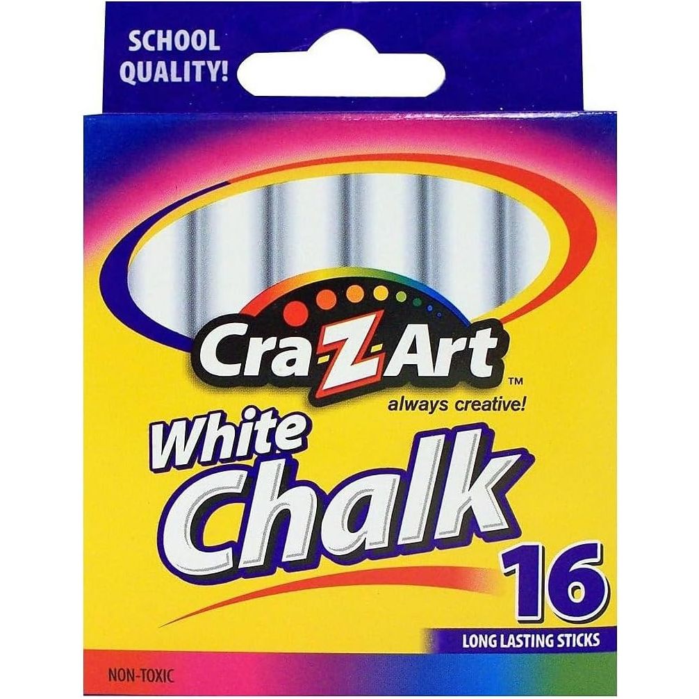 Cra-Z-Art 16 ct White Chalk Multicolor Age- 3 Years & Above