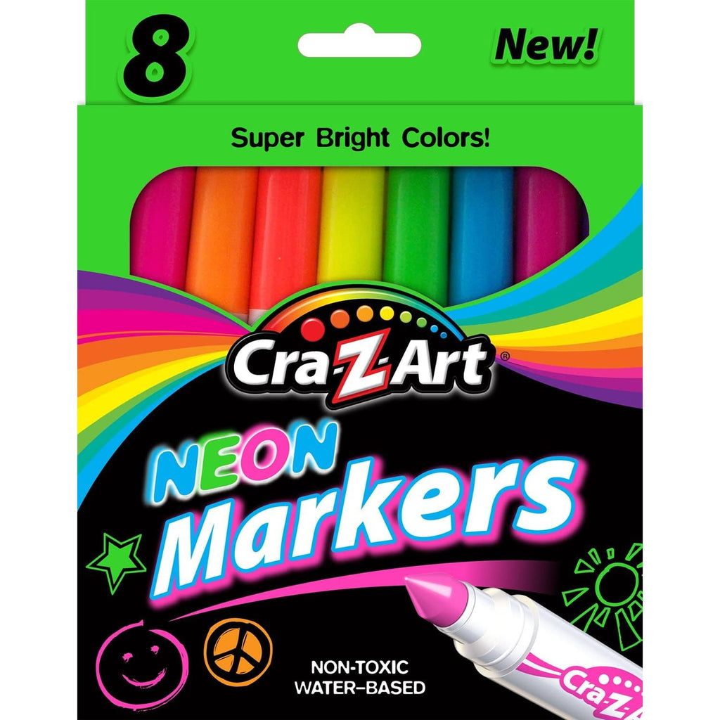 Cra-Z-Art 8 Neon Markers Multicolor Age- 3 Years & Above