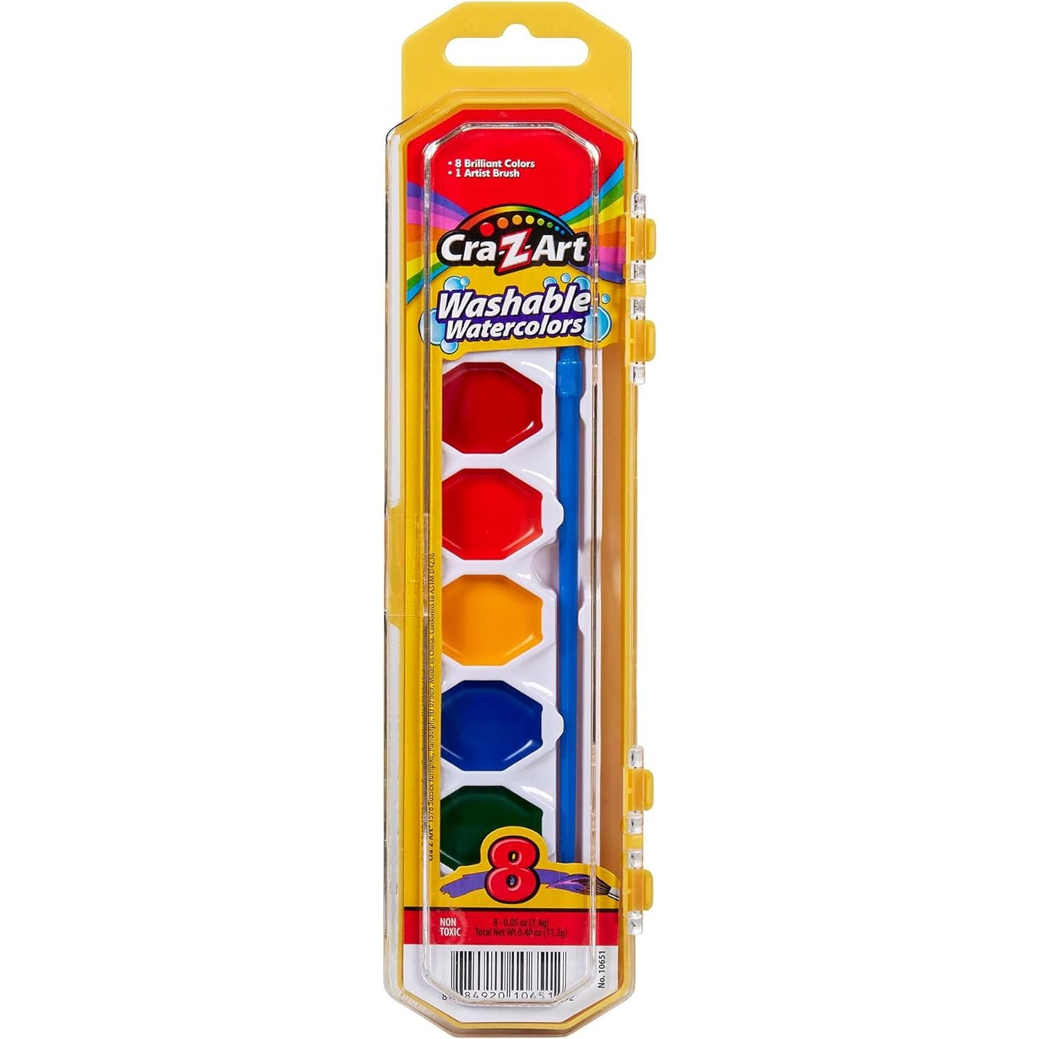 Cra-Z-Art 8 Washable Watercolours Multicolor Age- 3 Years & Above