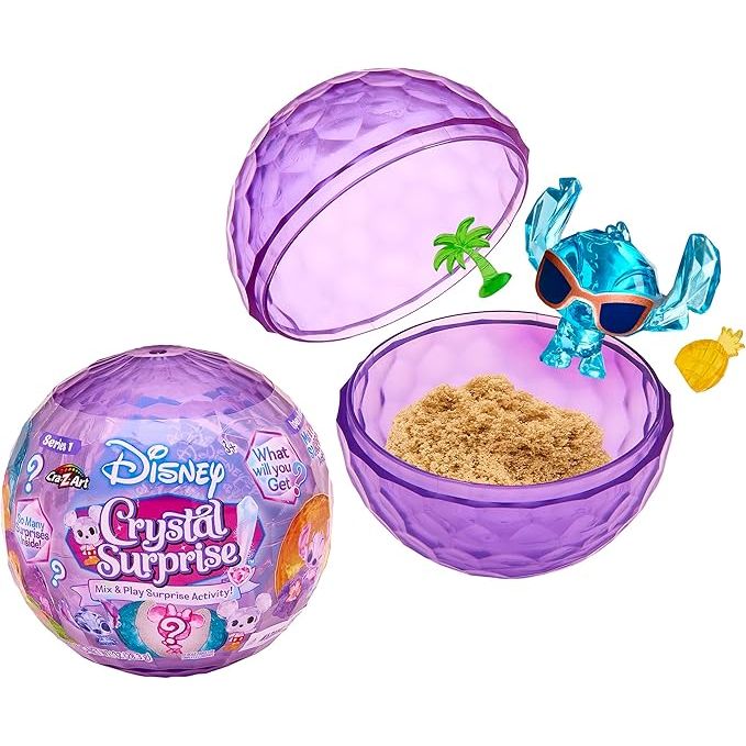 Cra-Z-Art  Disney Crystal Surprise Mini Collectible Crystal Figures with Activity Compound Collectible Blind Bag Inspired Figures Age- 4 Years & Above