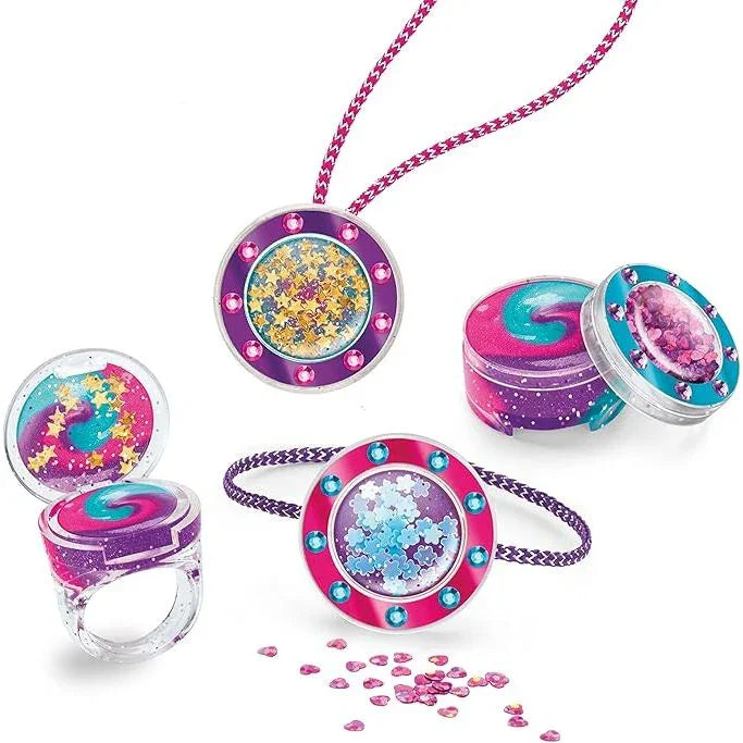 Shimmer 'n Sparkle Glitter & Gem Lip Gloss Lockets Age- 8 Years & Above