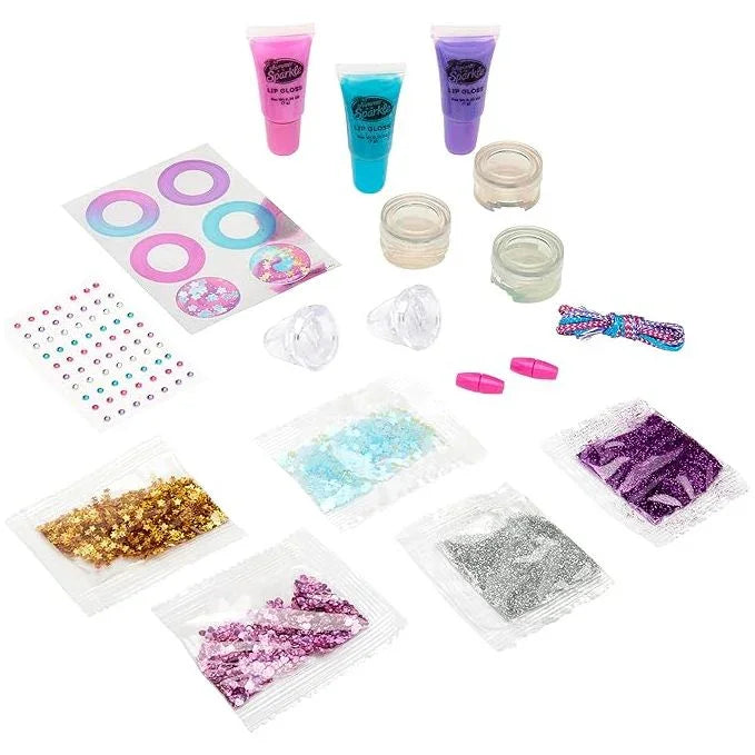 Shimmer 'n Sparkle Glitter & Gem Lip Gloss Lockets Age- 8 Years & Above