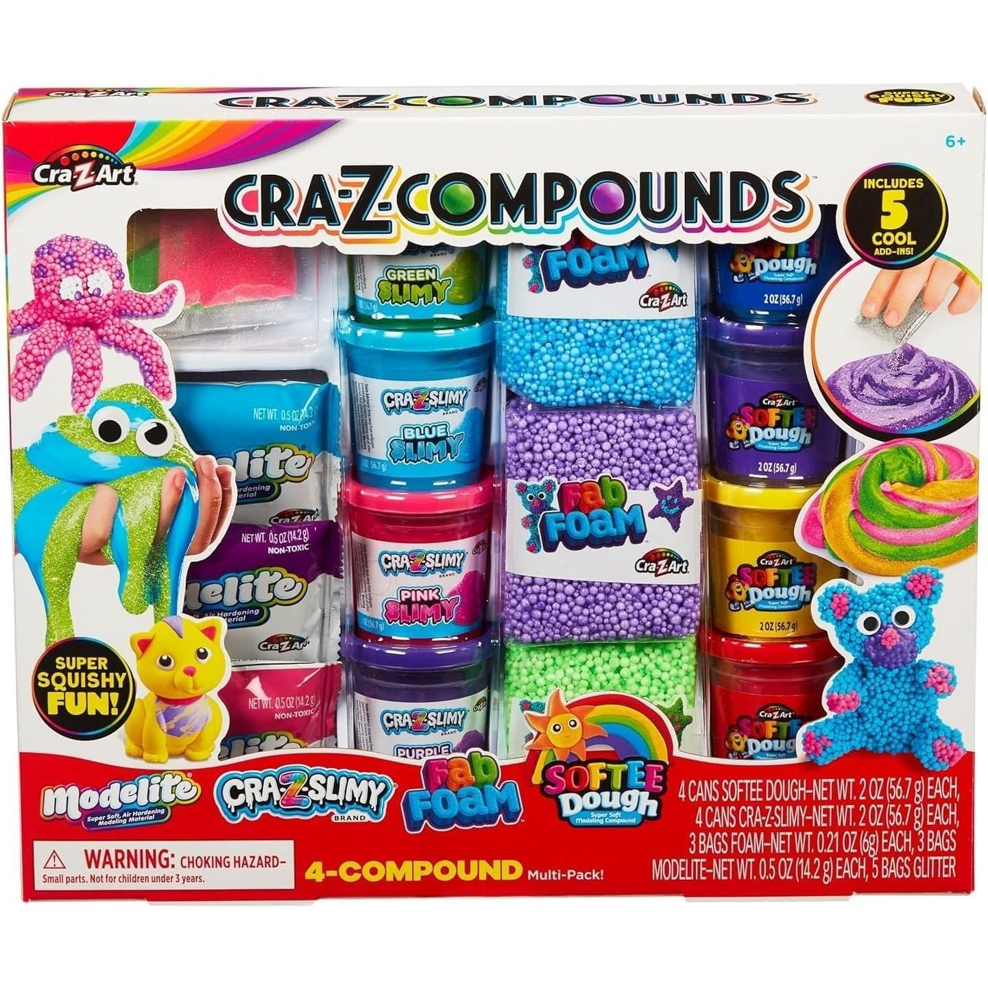 Cra-Z-Compounds Soft Dough & Siimy Activity Kit Multi-Pack Age-6 Years & Above