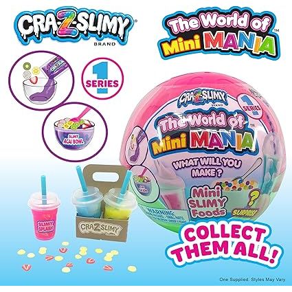 Softee Dough Cra-Z-Slimy World of Mini Mania Balls Series 1 Collectibles Age- 6 Years & Above