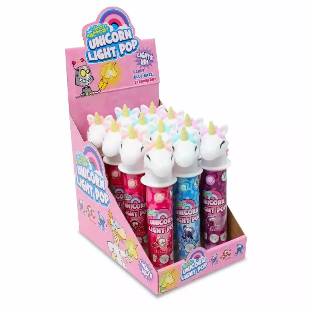 Crazy Candy Factory Unicorn Light Pop 11 Grams Assorted Age- 3 Years & Above